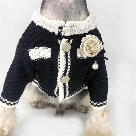 boys dog chanel coat|chanel dog clothing.